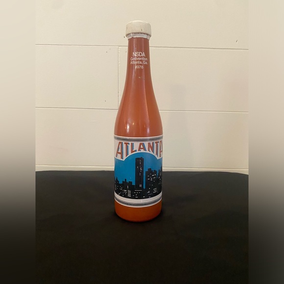 Vintage 1978 NSDA Convention Atlanta Georgia bottle. Empty w/cap Cool graphics! - Picture 1 of 6